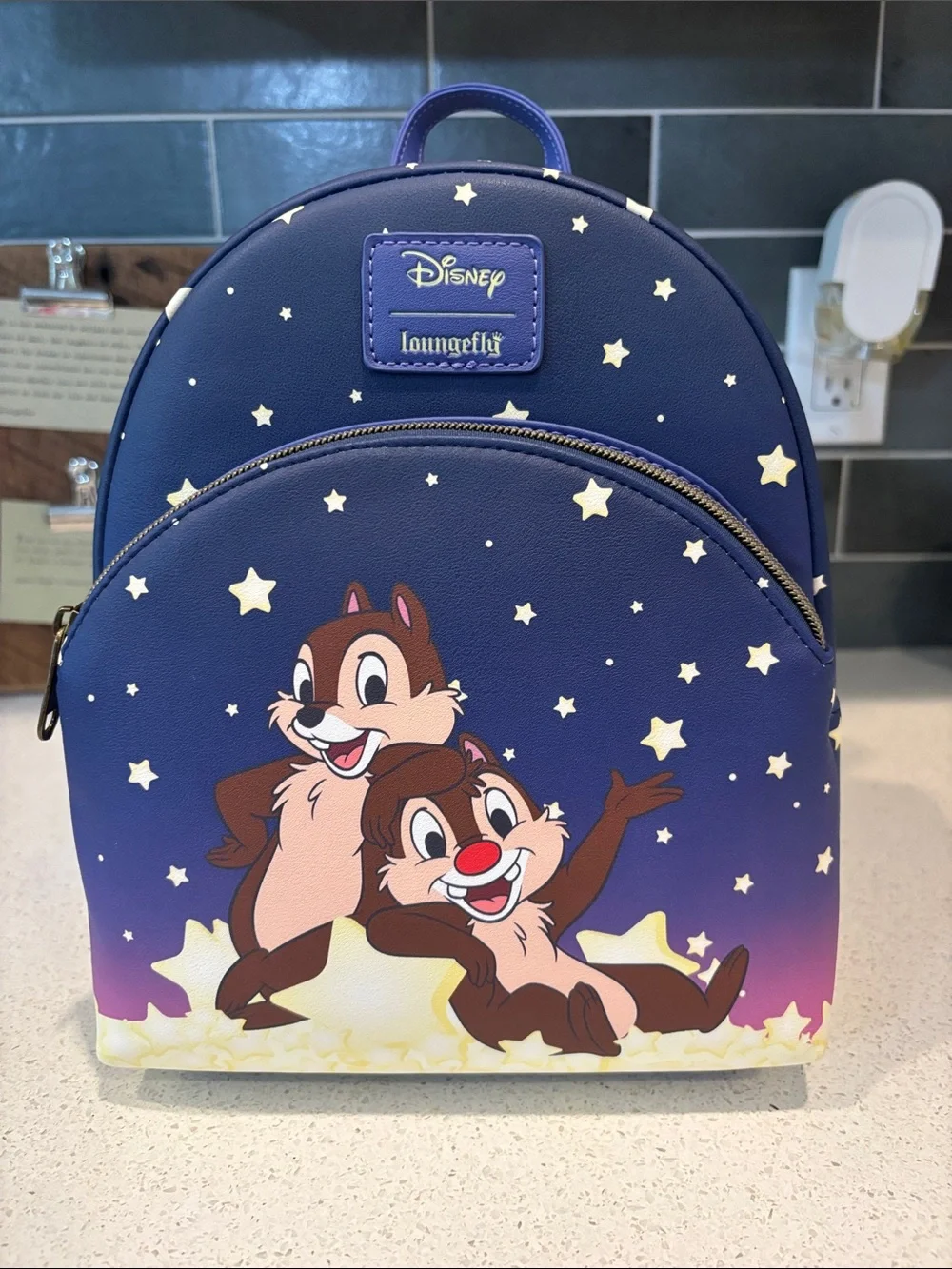 Disney Loungefly Chip and Dale Soft Tag Backpack NWT